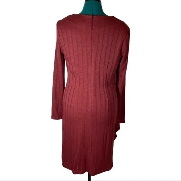 Sam Eldeman Long Sleeve Sheath Shimmering Dress size 6 - Picture 5 of 13